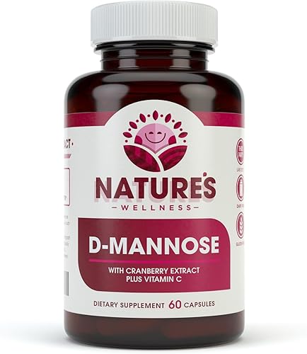 D MANNOSE con extracto de arándano y vitamina C – Limpieza del tracto urinario UT y salud de la vejiga – Protege contra infecciones del tracto