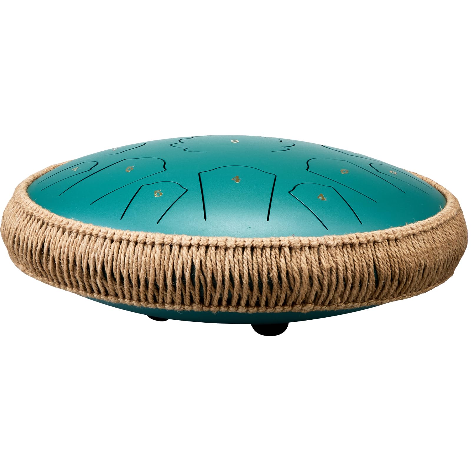 VEVOR Tamburo con Lingua in Acciaio, 356 mm 15 Toni, Tamburo da Pioggia da Giardino per Esterni, Chiave di Do Maggiore, Tamburo da Serbatoio, 2 Bacchette e Borsa per Trasporto, Tamburo Handpan, Verde