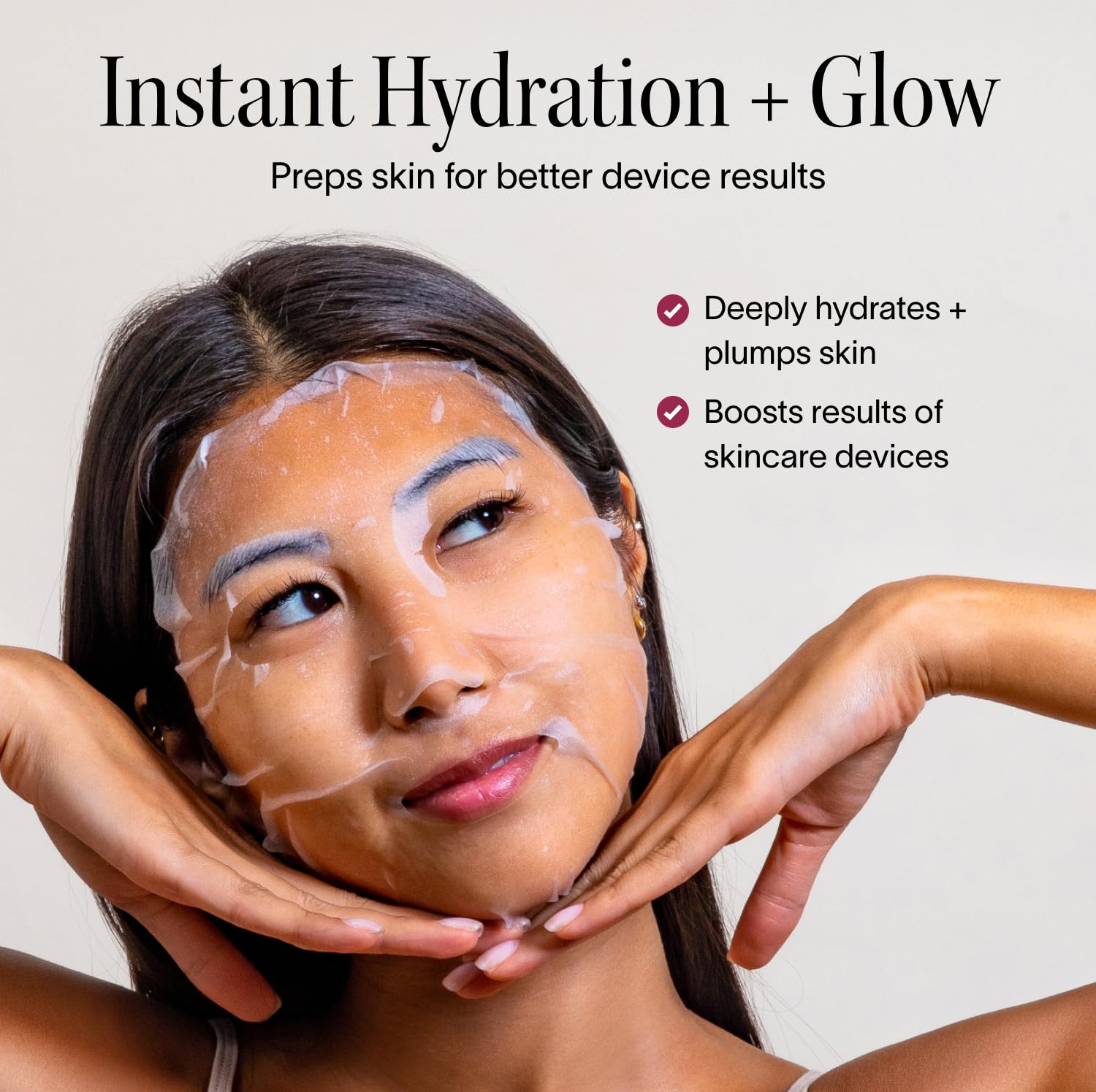 Solawave Hydrating Sheet Mask, Anti Aging Face Mask with Niacinamide, Hydrating Face Mask with Hyaluronic Acid, Moisturizing Face Masks (5 Pack)