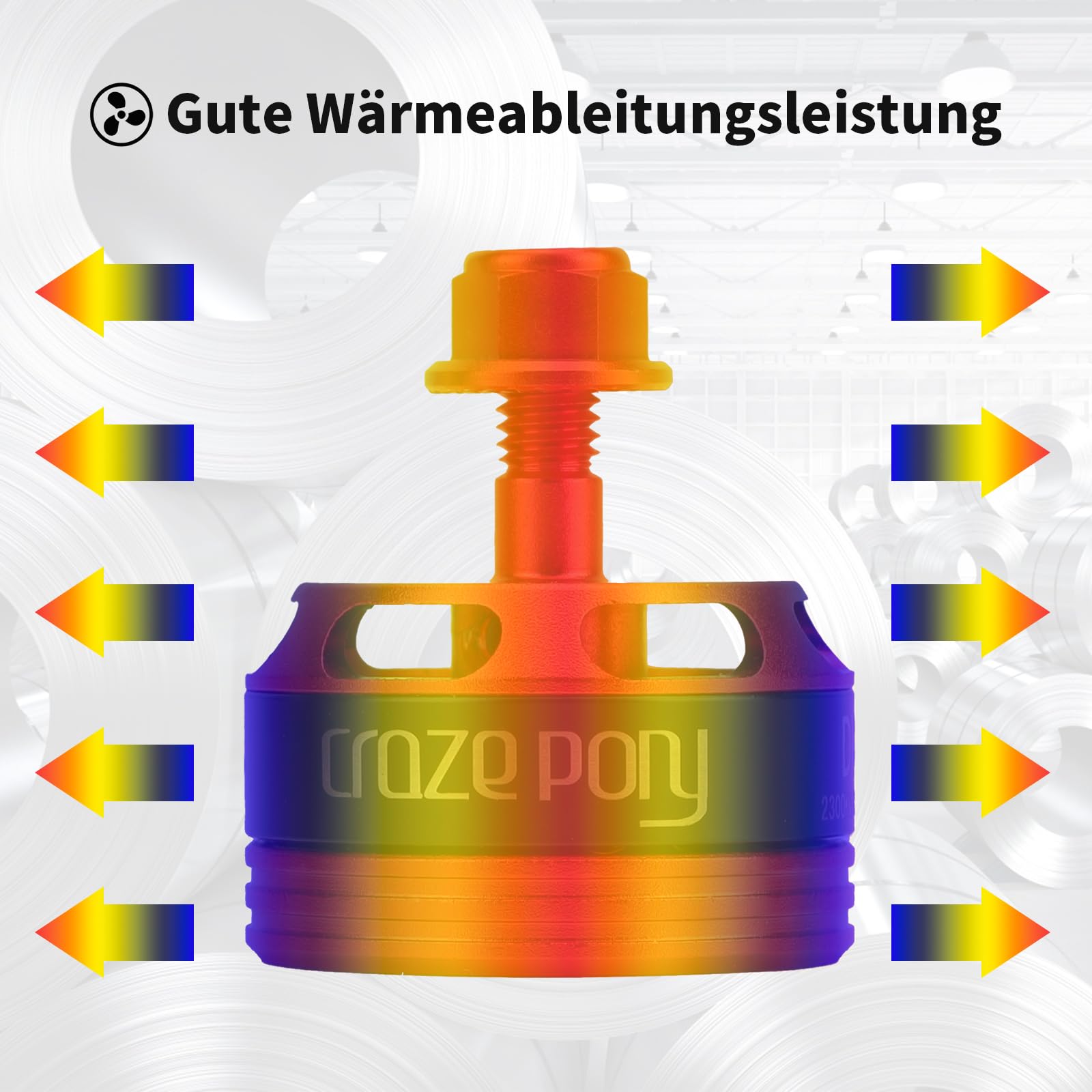 4PCS DX2205 2300KV Bürstenloser Motor, 2-4S für FPV Racing Drohne | Bürstenlose Motoren Racing Edition rot für 2-4S Lipo-Akkus, geeignet für QAV210, X220, QAV250 Racing-Drohnen (2CW 2CCW)