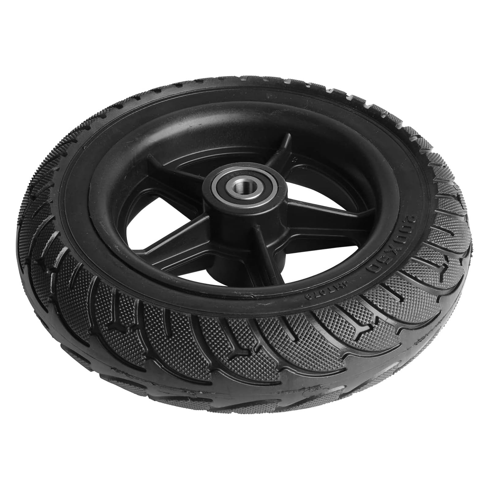 Roue de pneu solide 200 x 50 en plastique avec outil pour scooter électrique balance voiture 8 x 2 roue solide anti-explosion pièces de pneu sans chambre à air