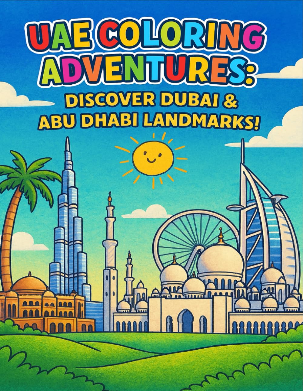 UAE Coloring Adventures: Discover Dubai & Abu Dhabi Landmarks!