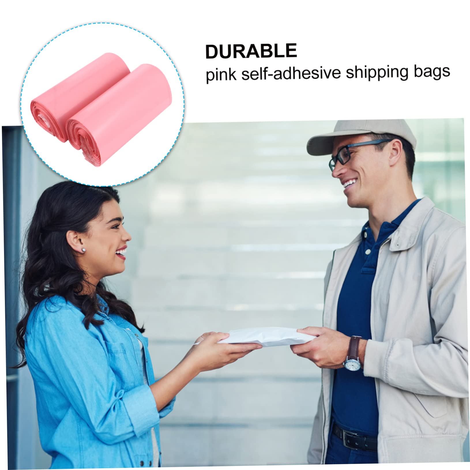 Lurrose 600 Pz Borsa Corriere Rosa Buste Antistrappo Borse Buste Del Pacchetto Di Spedizione Per L'imballaggio Dei Vestiti Sacchetto Autosigillante Buste Postali Mailer Materiale