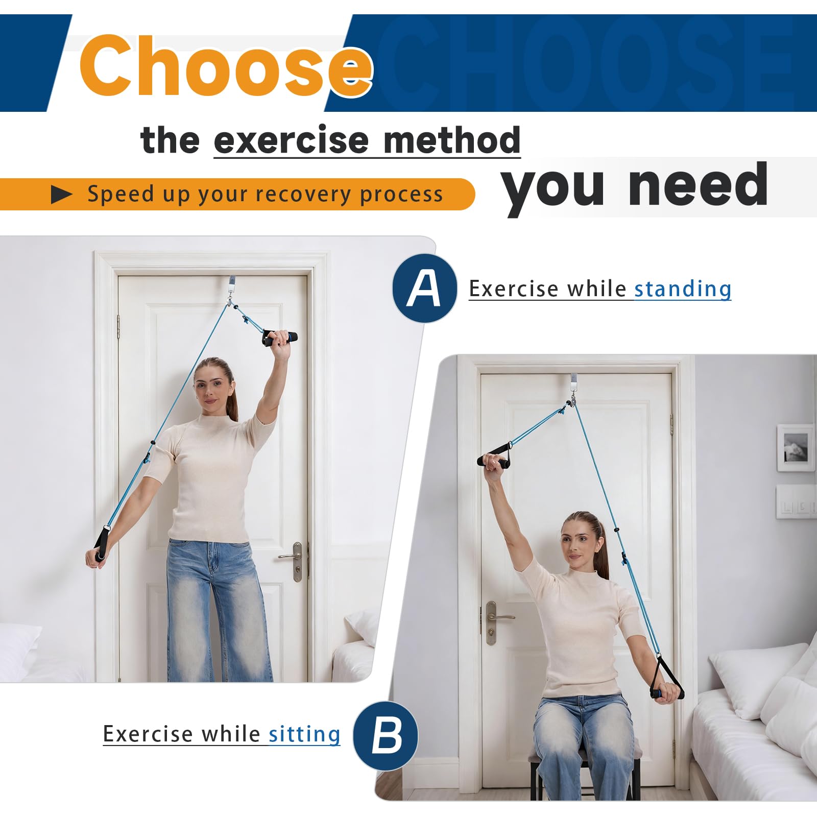 Shoulder Pulley for Physical Therapy, Rehab and Arm Exercise — Amazon image 3