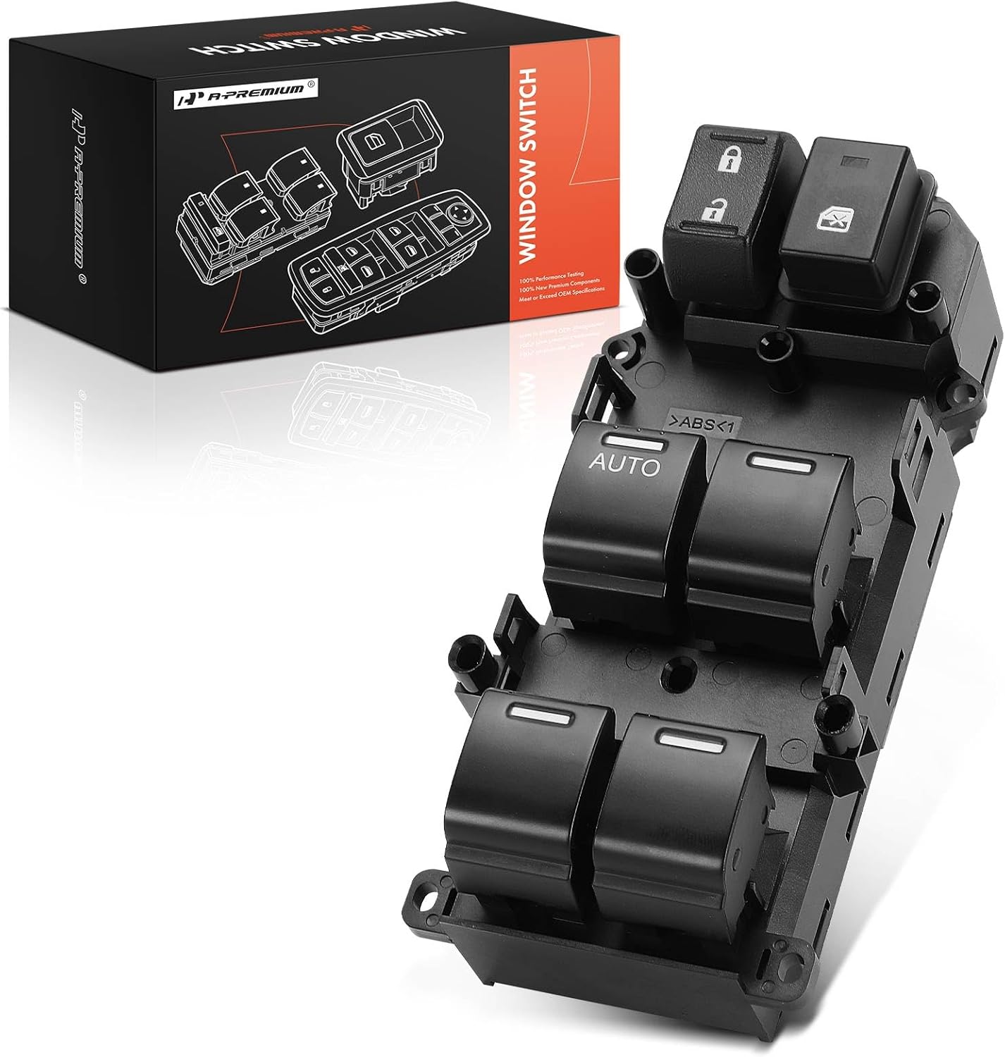 A-Premium Front Left Master Power Window Switch Compatible with Honda Odyssey 2015 2016 2017 2018 2019