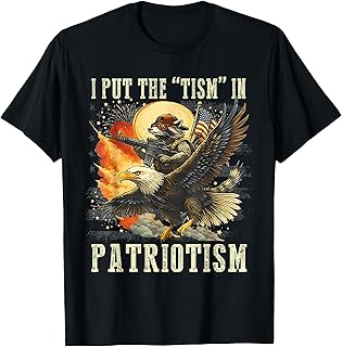 Retro Eagle Raccoon USA Flag Put The “Tism” in Patriotism T-Shirt