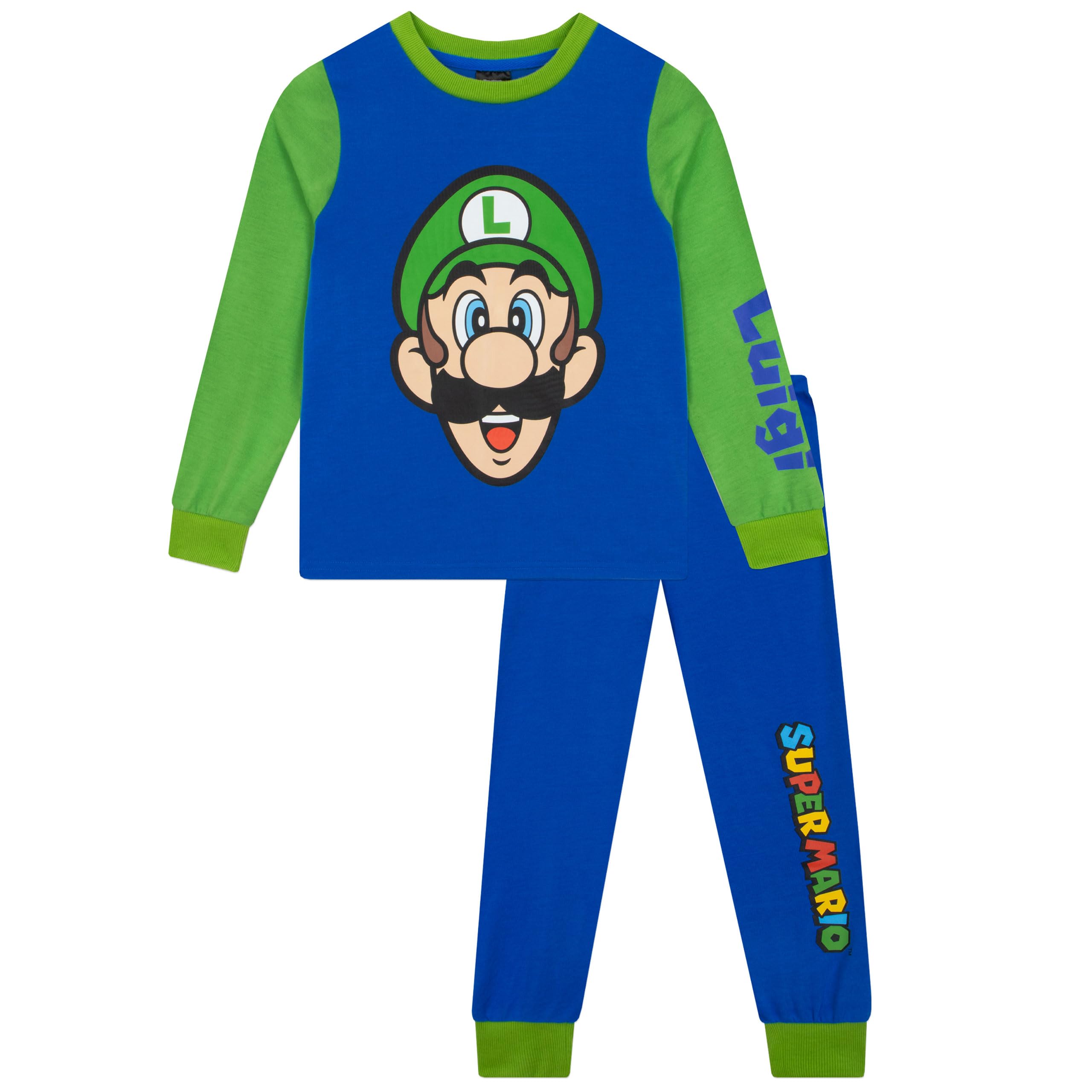 Super Mario Pijamas para Niño, Pack De 2, Pijamas Infantiles Gamers, Conjuntos Pijama De Mario para Niños