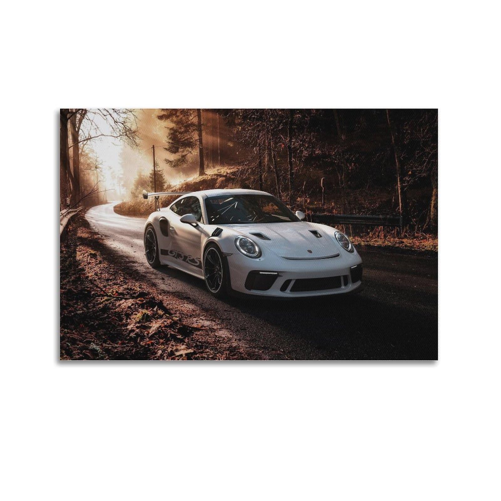 OKAHYS Supercars Carrera 991.2 911 GT3 RS Poster Modern Decorative Canvas Prints - Ideal Wall Art for Family, Man Cave, Game Room, Boys & Girls Bedroom 16x24inch(40x60cm)