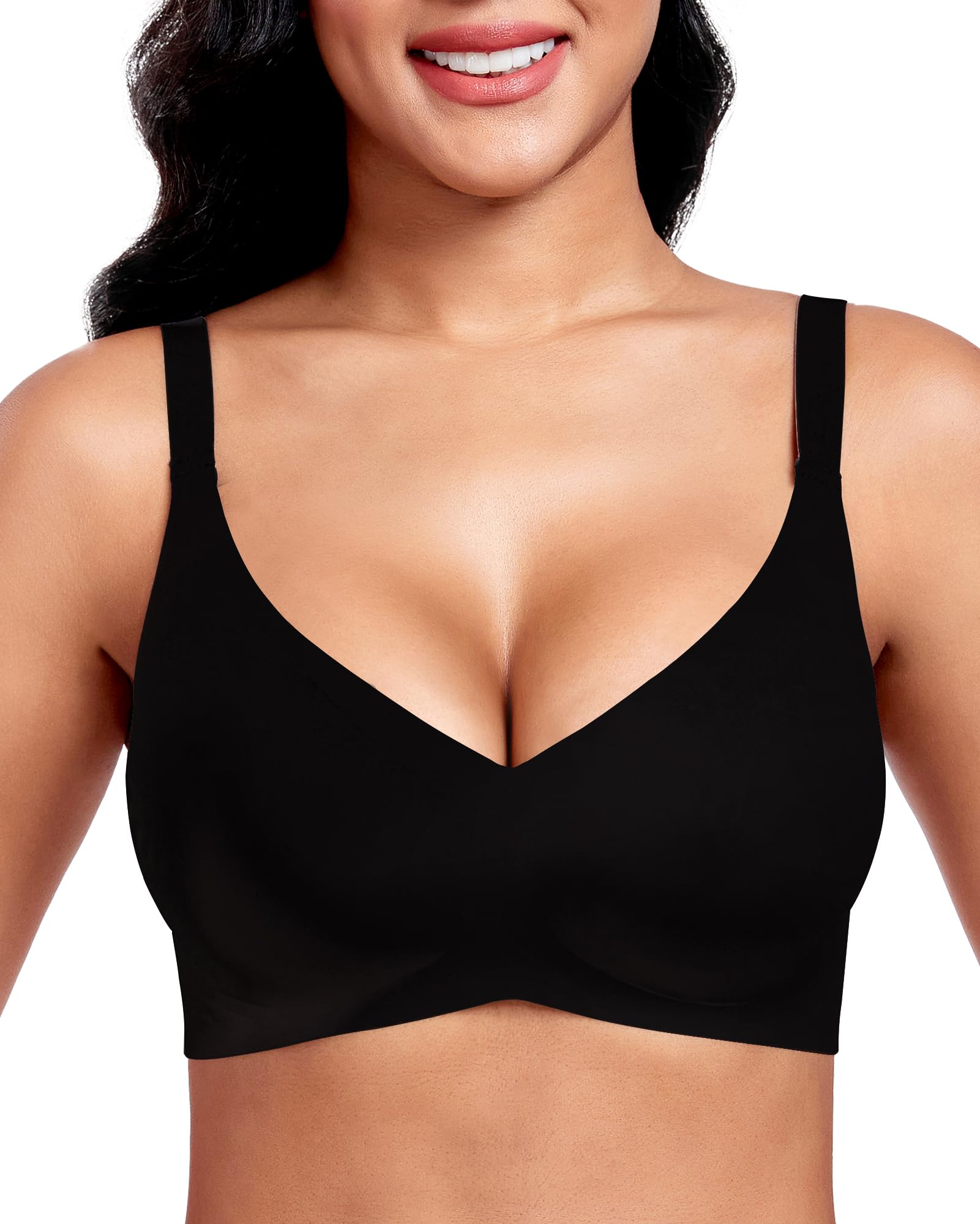 Vinfact BH dames zonder beugel, zwart, L Vinfact BH dames zonder beugel, zwart, L
