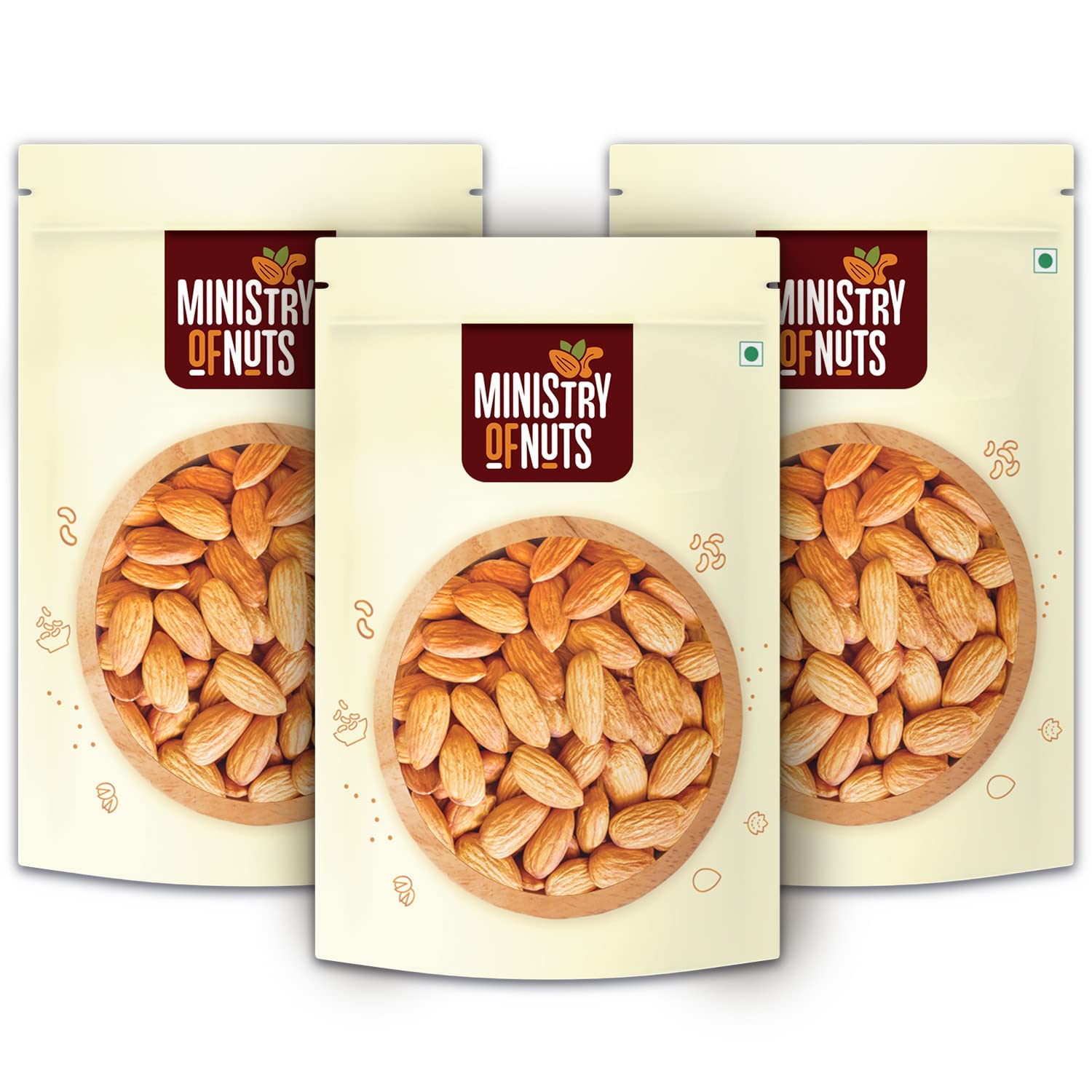 Ministry Of Nuts Premium California Almonds | Premium Badam Giri | High in Fiber & Boost Immunity | Real Nuts | Gluten Free (Almonds 600G) (B09TBCPP53) Amazon Price History, Amazon Price Tracker