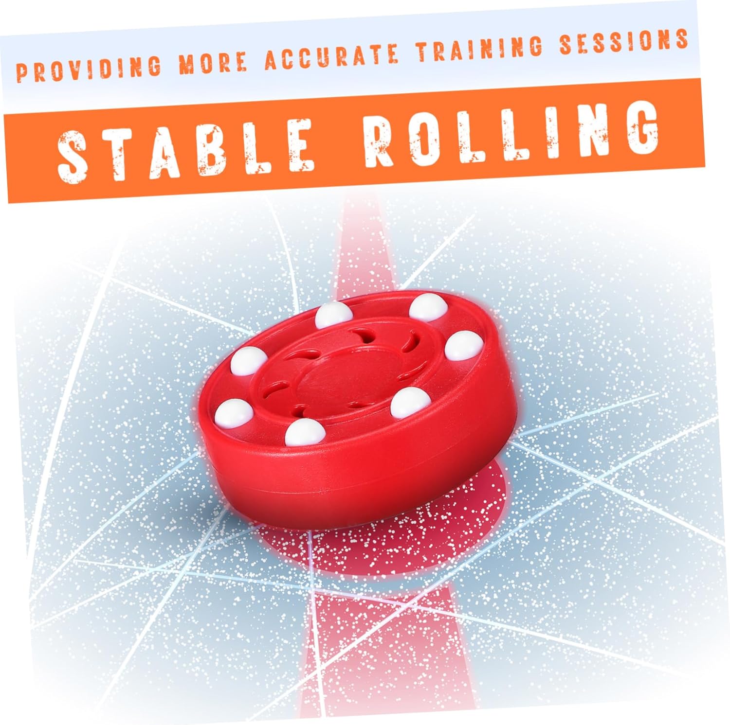 Toyvian 6pcs Roller Hockey Pucks Practice for Indoor and Outdoor Training Stable Rolling Design for Accurate Sessions for Hockey Accessories and Sports Training