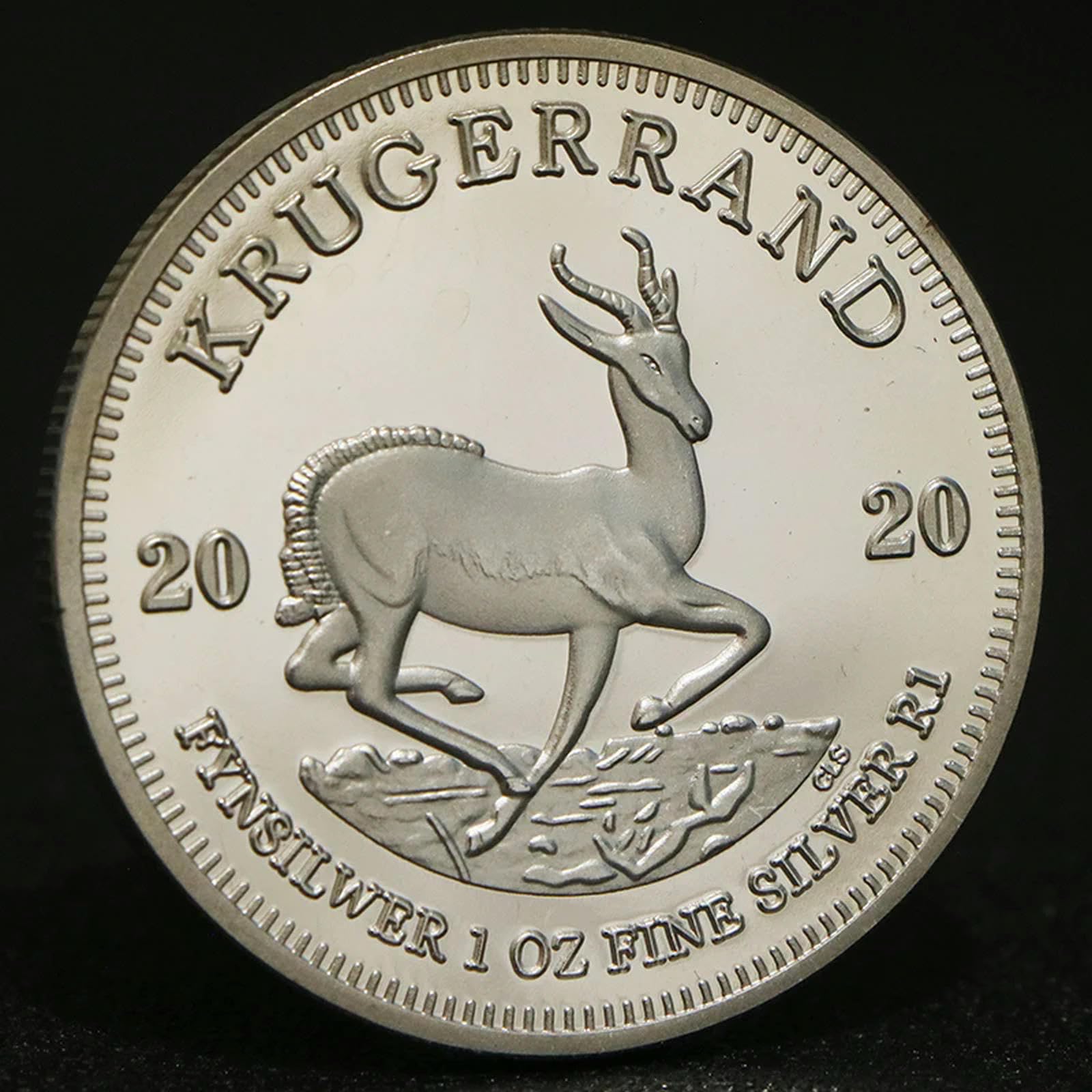 CLXLYU New 2022/2020 South Africa Saudi Africa Krugerrand 1OZ Silver Coin Paul Kruger Token Value Collectible Coins-2020