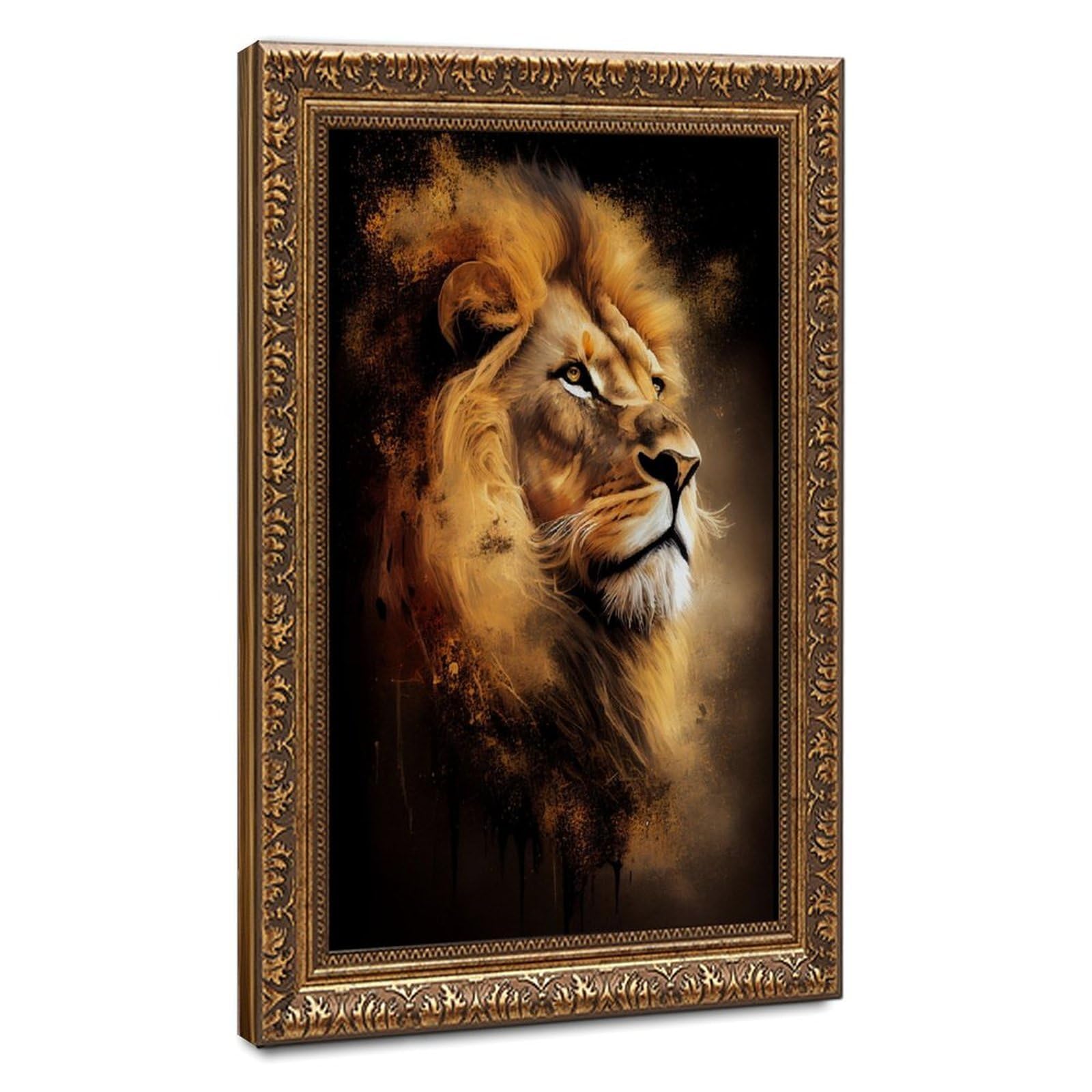 Bareronor Lion Canvas Poster for Dorm Room Decor Gift
