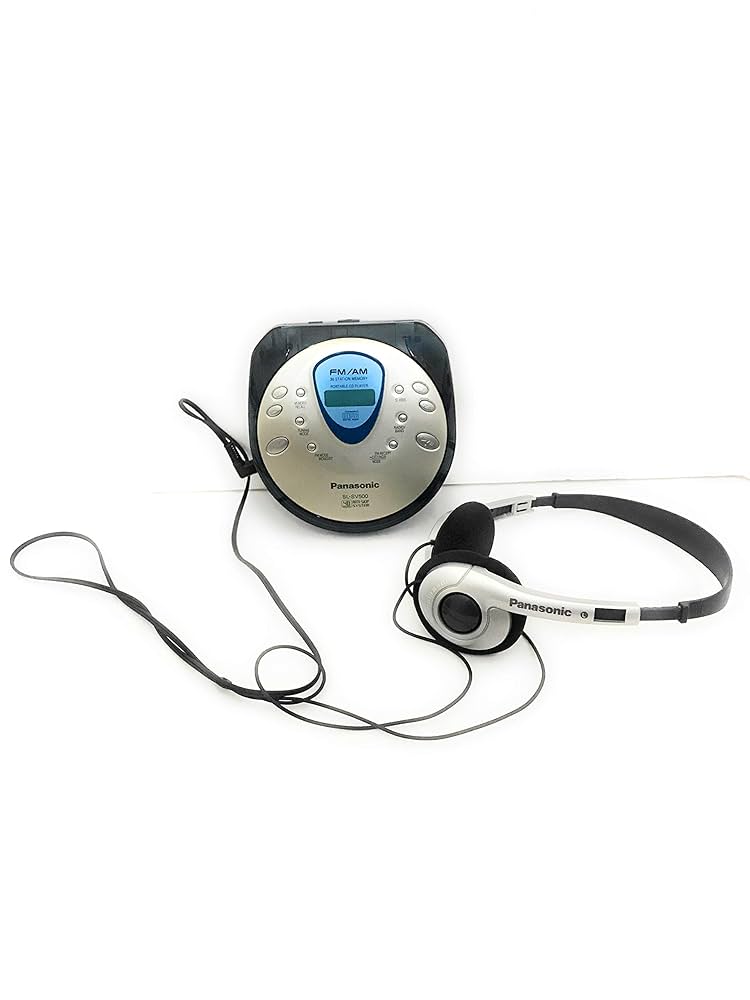 ★希少品★【Panasonic Portable CD Player 】 Vintage Panasonic Portable CD Player XBS/Anti-Shock - Dark