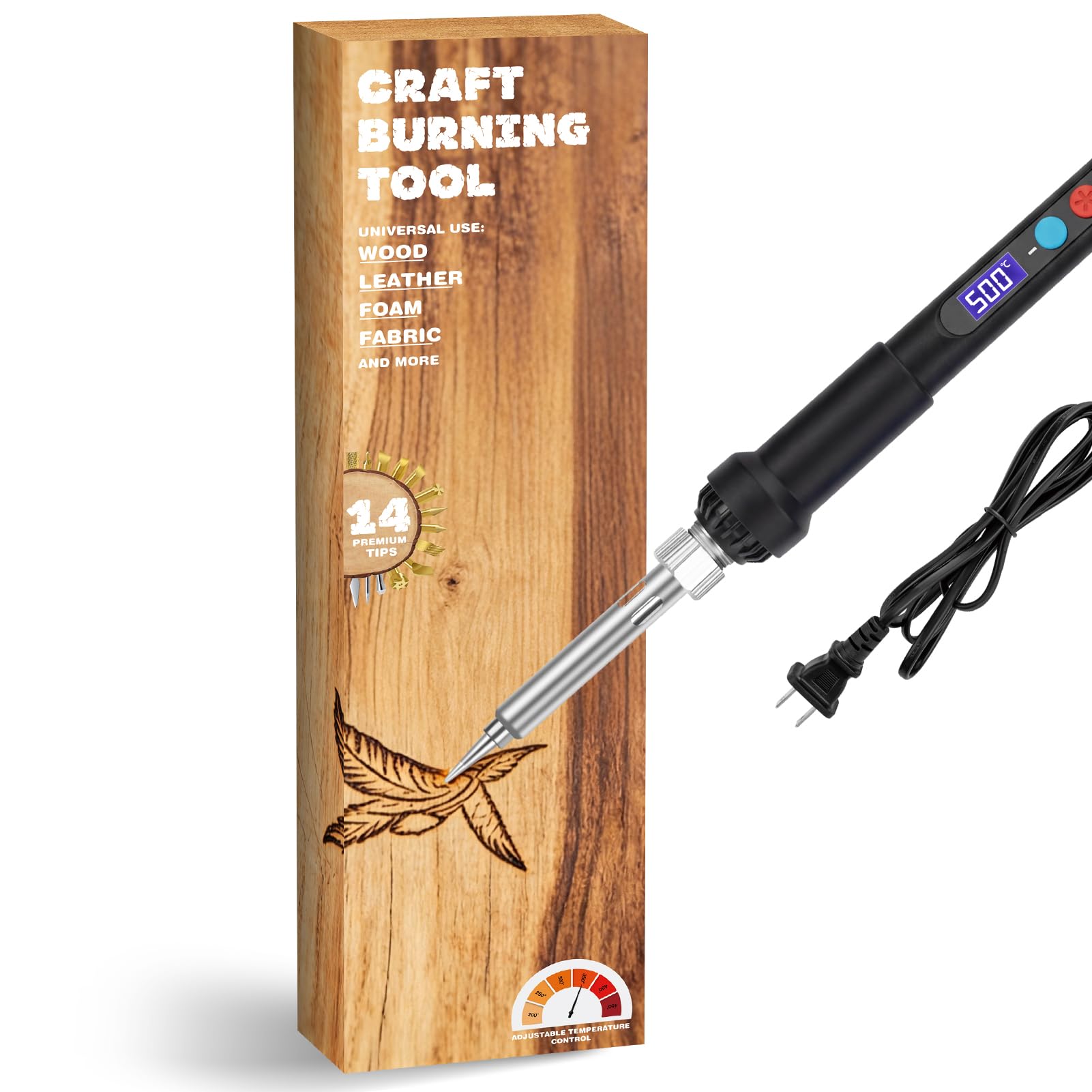 K KERNOWO Wood Burning Kit - 17 Piece Pyrography Set -11