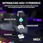 CORSAIR K70 PRO TKL RGB Tenkeyless Wired Gaming Mechanical Keyboard – Adjustable MGX HYPERDRIVE Switches Pre-Lubricated Hall Effect, Simultaneous SOCD and Fast Trigger, Double-Shot ABS, QWERTY NA – Black
