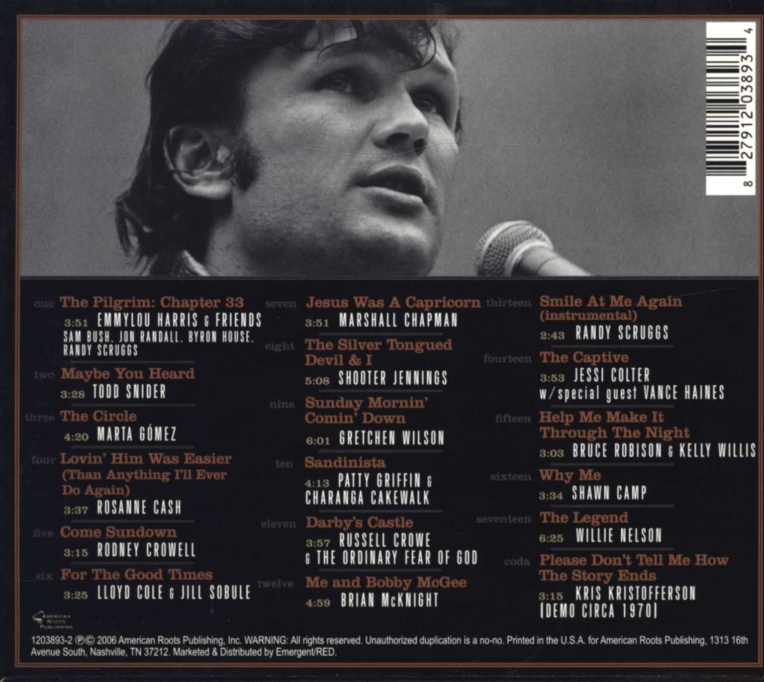 The Pilgrim: A Celebration Of Kris Kristofferson