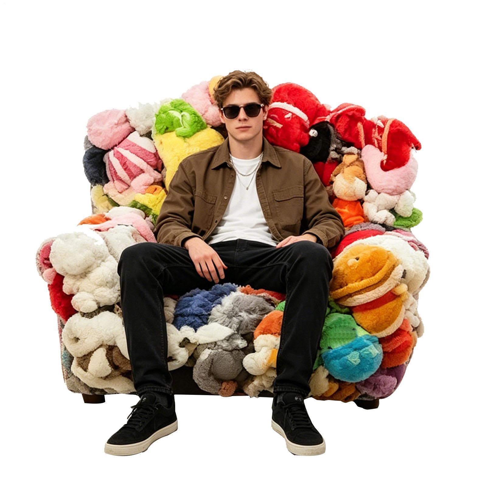 Chaise de rangement peluches pour conserver la magie de l'enfance avec tendresse