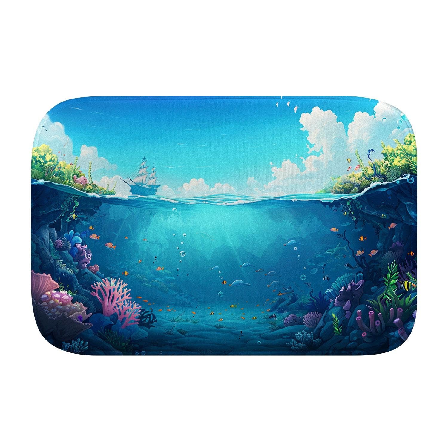 Tapis de bain en mousse absorbant et antidérapant SZFR anti-fatigue