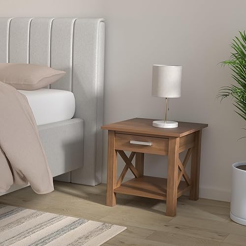 Miniatura 36 de SIMPLIHOME Kitchener Mesa consola – Mesa de sofá de madera maciza de 47 pulgadas de ancho en color blanco, mesa de almacenamiento contemporánea para