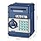 Setibre Piggy Bank, Electronic Password Cash Coin Can Auto Scroll Paper Money Saving Box Toy Gift for Kids (Navy Blue)