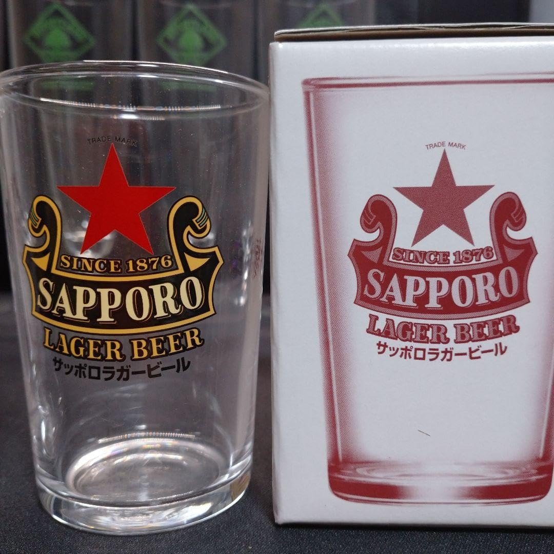 Amazon.co.jp: サッポロラガービール赤星&キリン ハートランドグラス