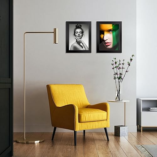 Miniatura 9 de Juego de 2 portarretratos de 8 x 10 pulgadas, marco de fotos de madera para fotos de 8 x 10 pulgadas sin paspartú, fotos de 5 x 7 pulgadas con