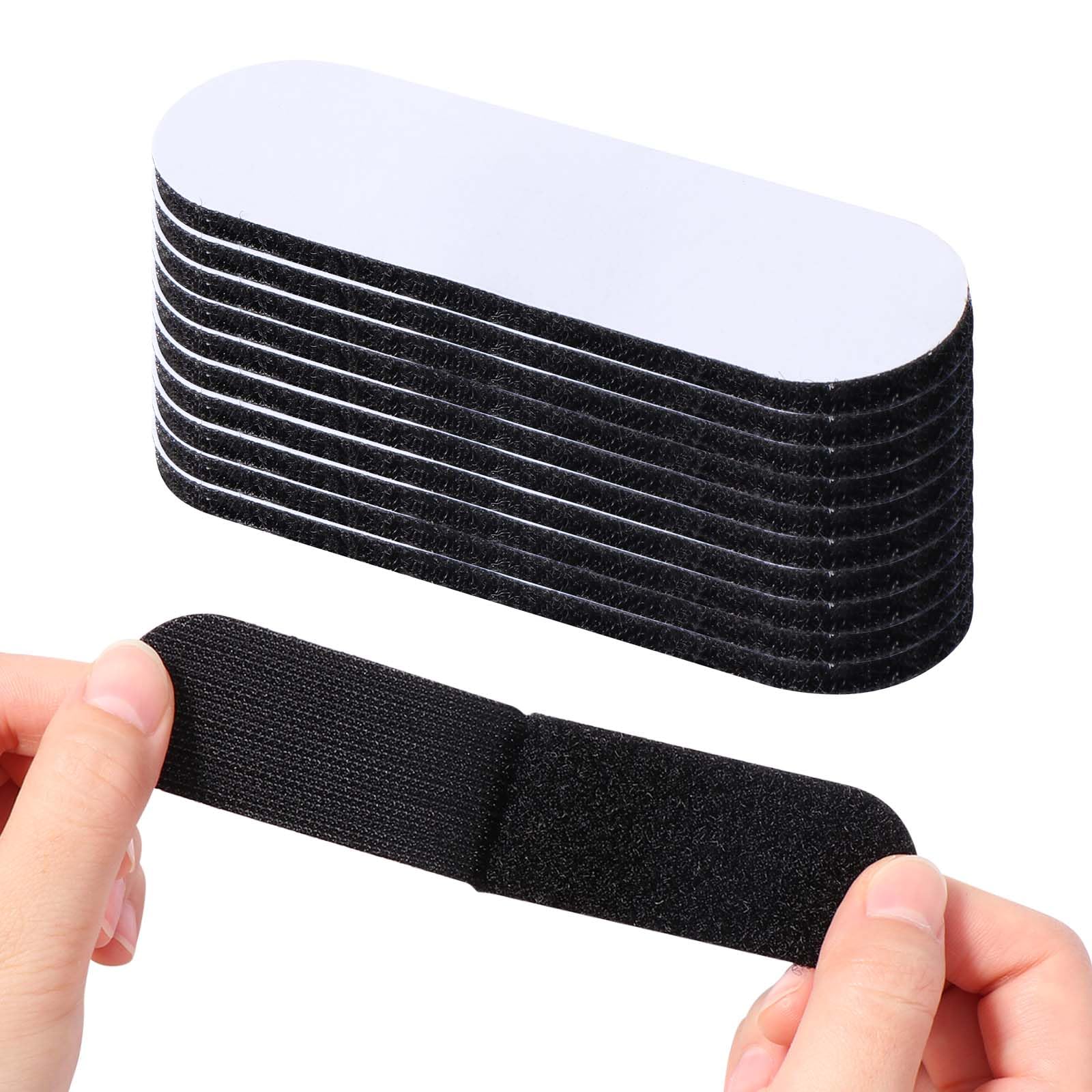 Blendura Self Adhesive Hook and Loop Strips, 10 Pairs 1.2 x 3.9 in