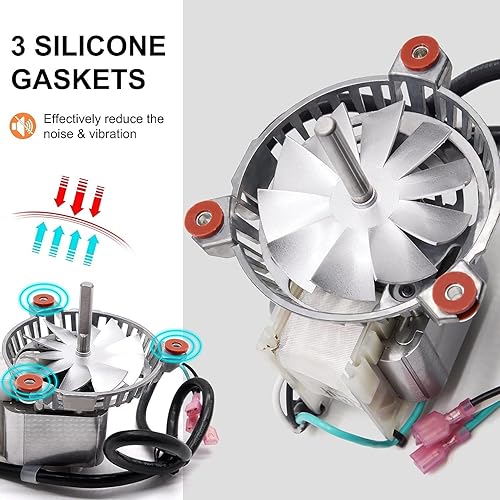 Miniatura 5 de Criditpid Repuesto 3-21-08639 Motor de soplador de combustión para Harman Accentra Insert, P35i, PF120 Estufas de Pellets, con aspas de ventilador