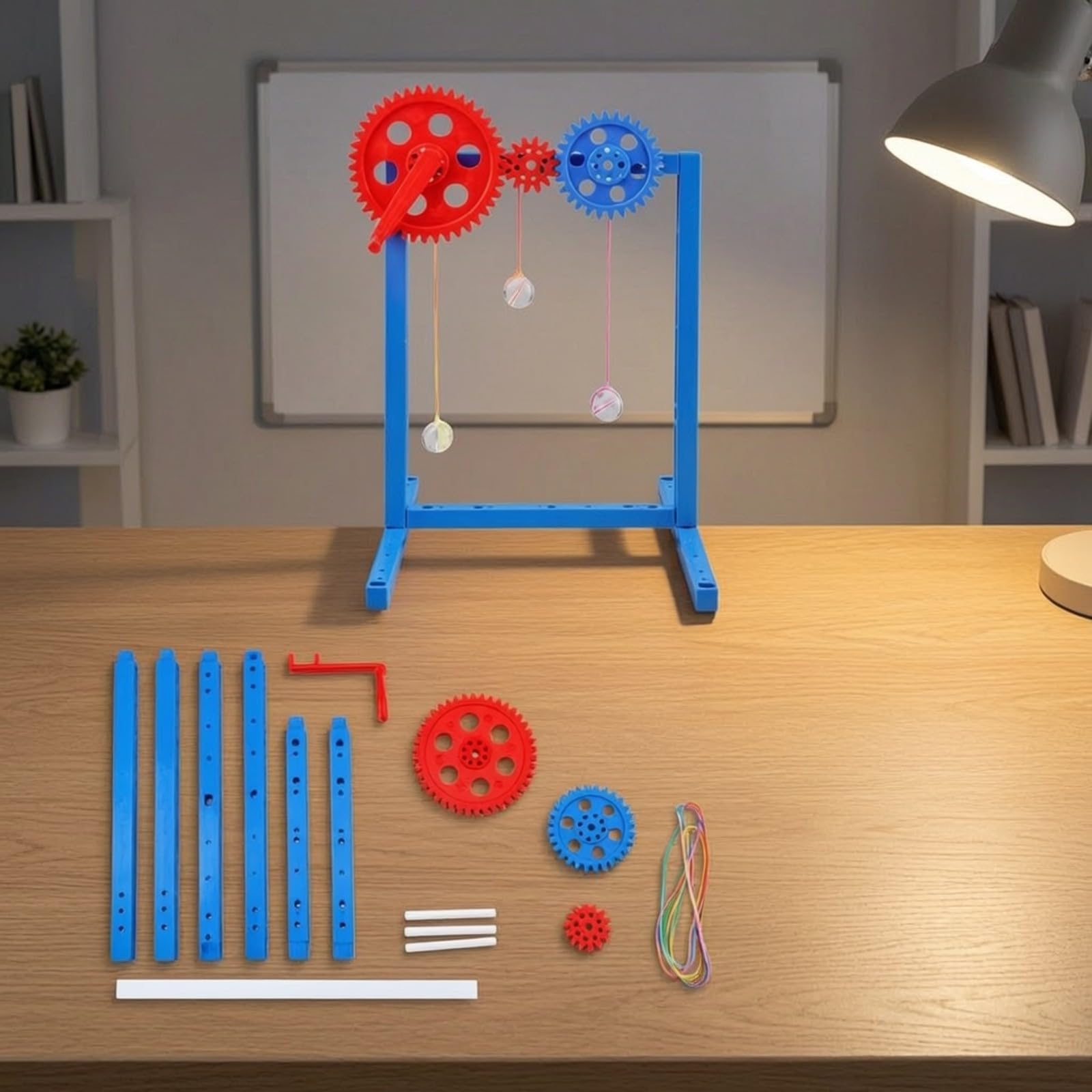 Modello di Trasmissione Ingranaggi Chiaro di con Strutturale Compatto Kit Montaggio Meccanico per Giovani Maker, Modello