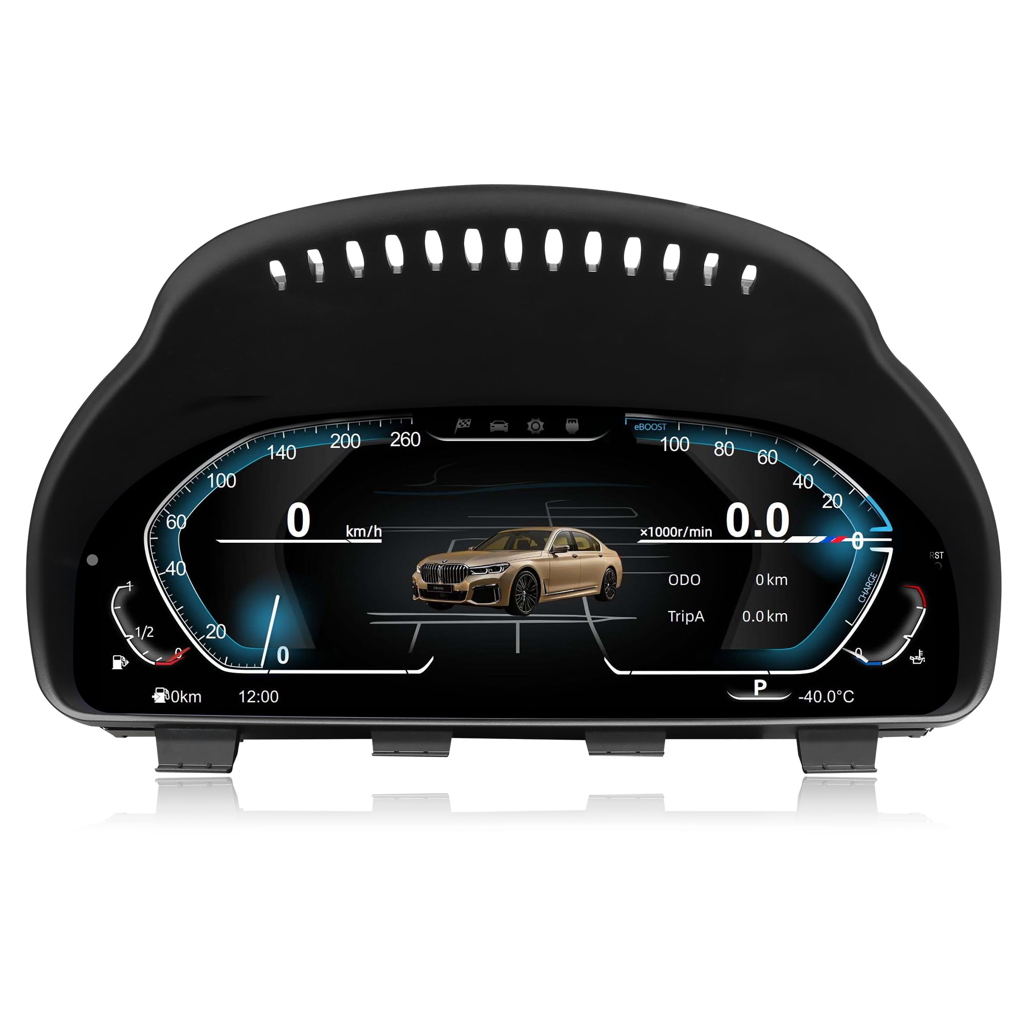 12.3" Digital Dash Instrument Cluster for BMW 5 6 7 Series X3 X4 X5 X6 F01 F07 F10 F15 F16 F18 F25 F26 Digital Cluster Instrument Speedometer Replacement Without HUD-image-17