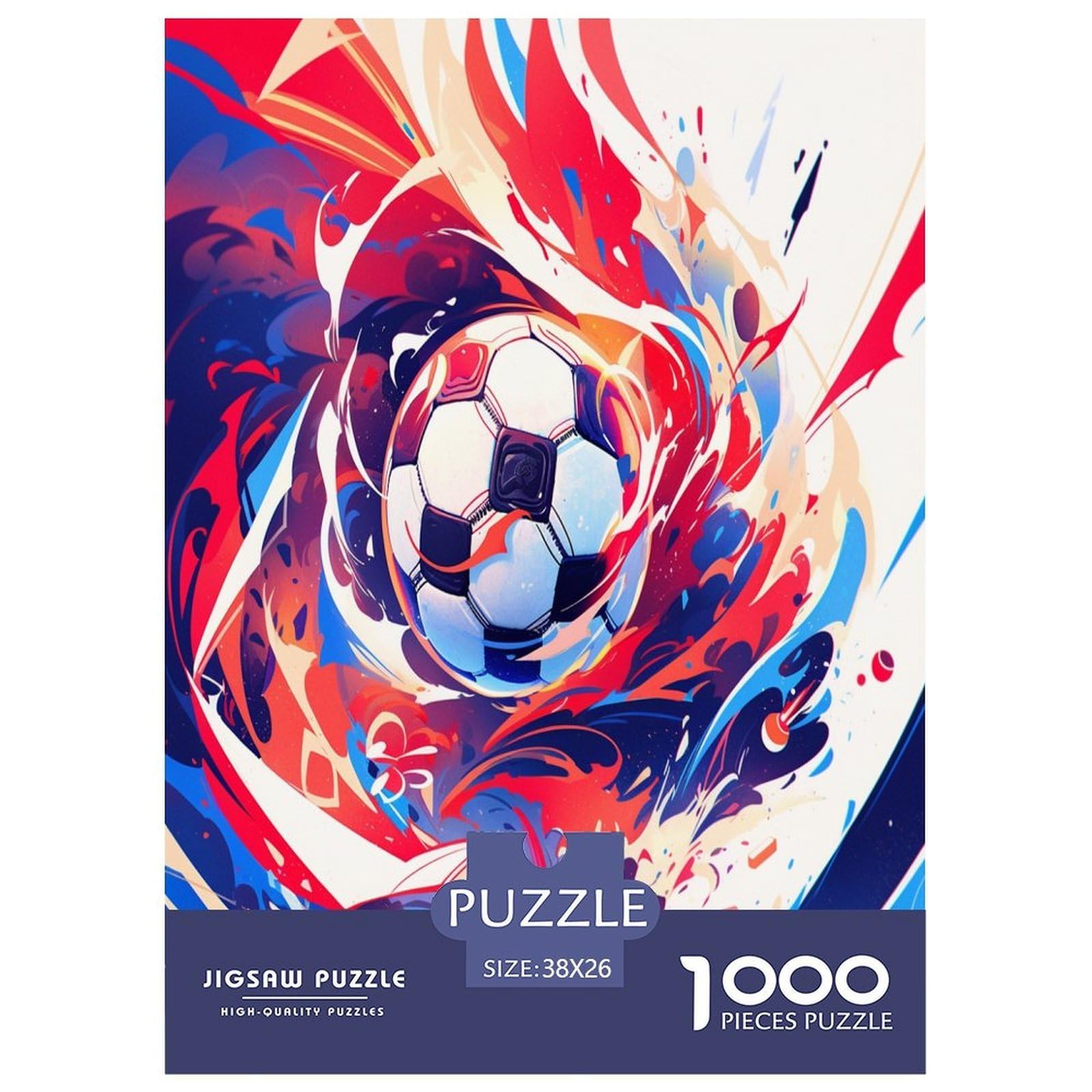 Puzzle de fútbol imposible de 1000 piezas para adultos, un desafío creativo de 38x26 cm 8