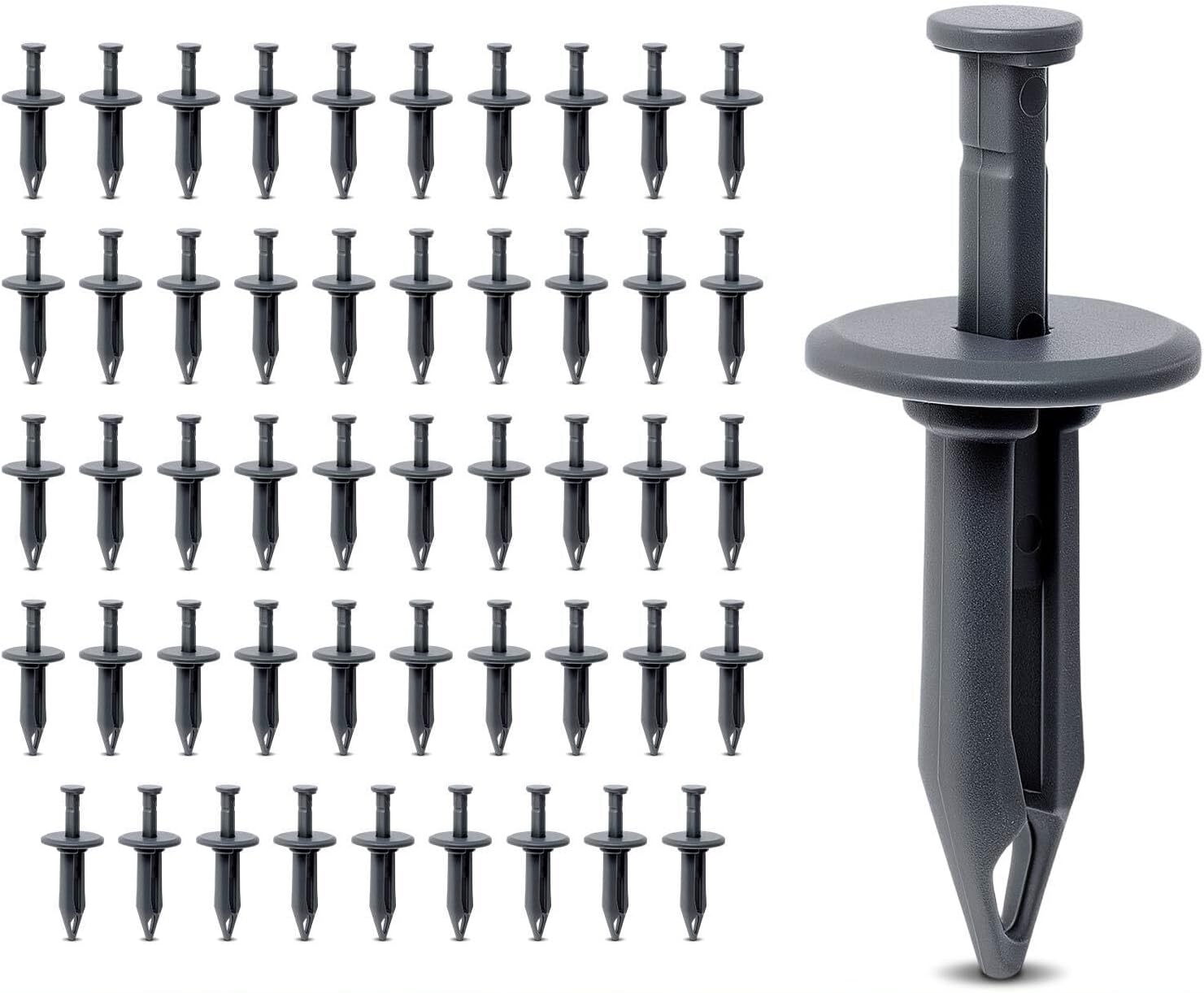 Replacement Parts for 50Pcs 12.7 mm Nylon Front License Plate Bracket Rivet Retainer Fasteners for GM Mod-AP88P-76527