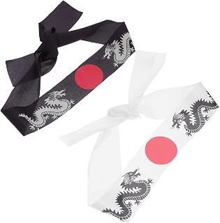 YARNOW Japanese Style Karate Training Headband 2pcs Polyester Halloween