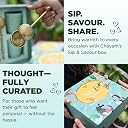 CHAYAM Luxury Hamper Gift Set |10 Exquisite Tea Bags, Pure Hibiscus Herbal Infusion, 2 Kulhad Cups & Brass Infuser | Festive Box, Gift Pack for Friends & Family | Tea Set For Wedding, Anniversary & Birthdays gallery image