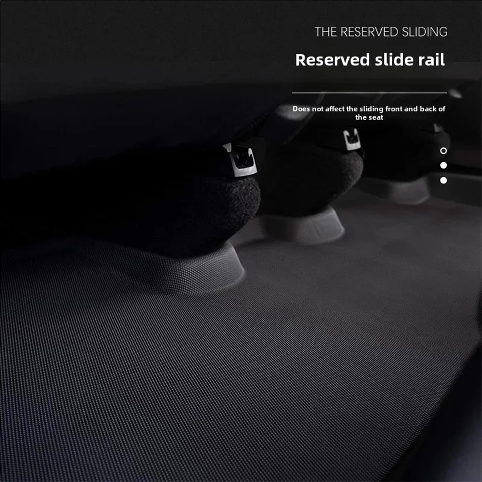 Dywaniki samochodowe Pasuje do Tesla Model Y Car Foot Mat Lewy Tylny Koło Wzór Podnóżek Mata Podłogowa XPE Uniwersalny Pojazd skórzane maty samochodowe(3 full car mat)
