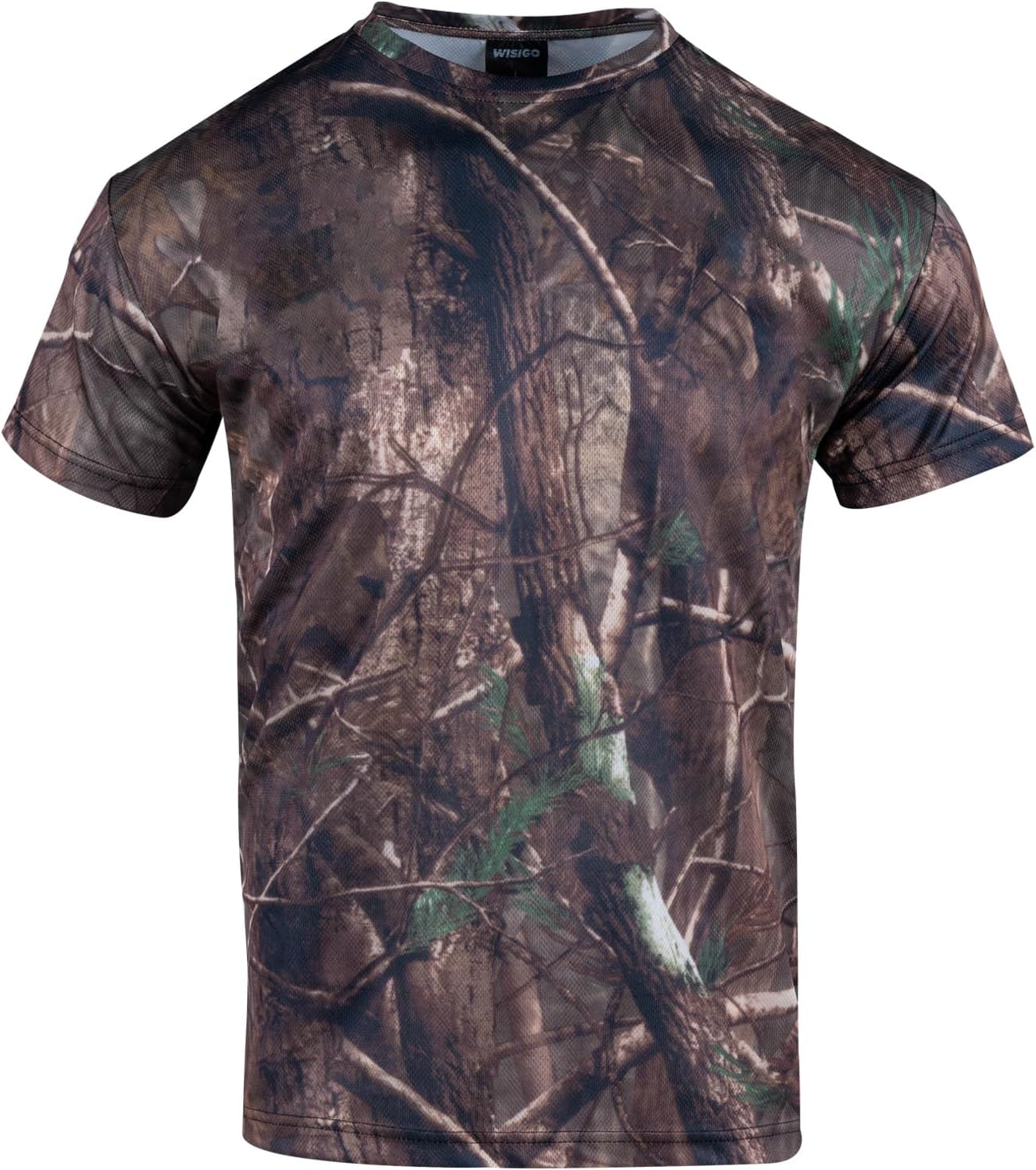 Camo Shirts for Men,3pcs Camouflage Short Sleeve Hunting T Shirt Lightweight Essentials Fishing Hiking Tee