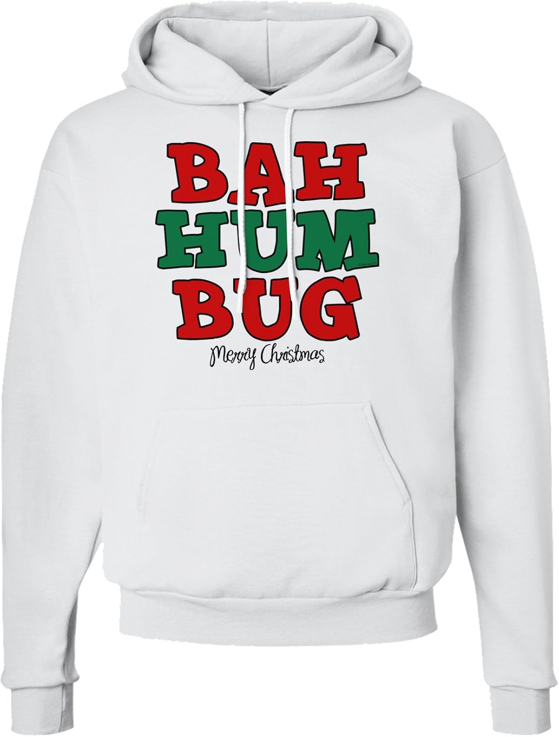 TOOLOUD Bah Humbug Merry Christmas Hoodie Sweatshirt Hooded Pullover Pockets