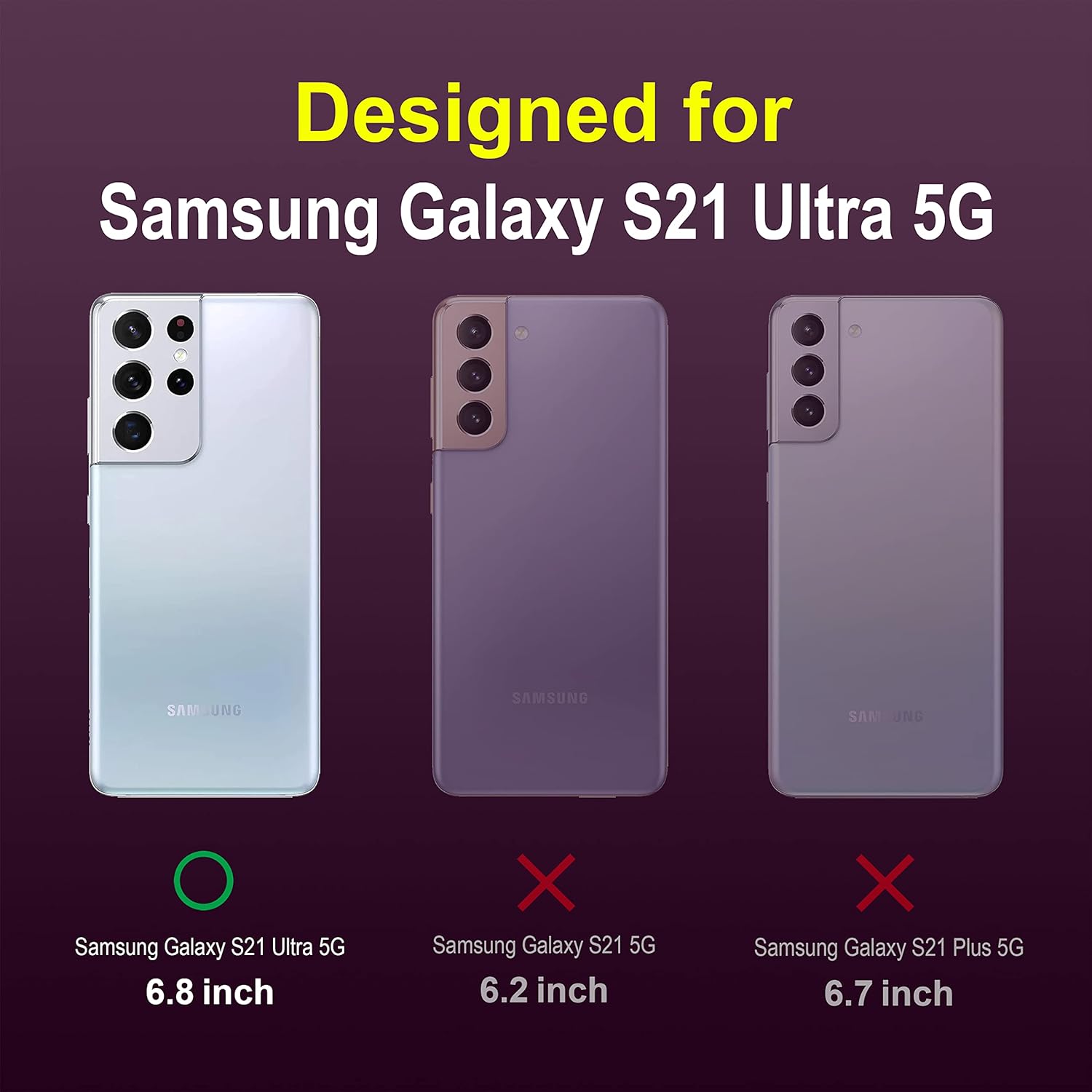 Amazon Brand - Solimo Silicone Mobile Cover for Samsung Galaxy S21 Ultra 5G (Silicon_Lavender) offers donot miss