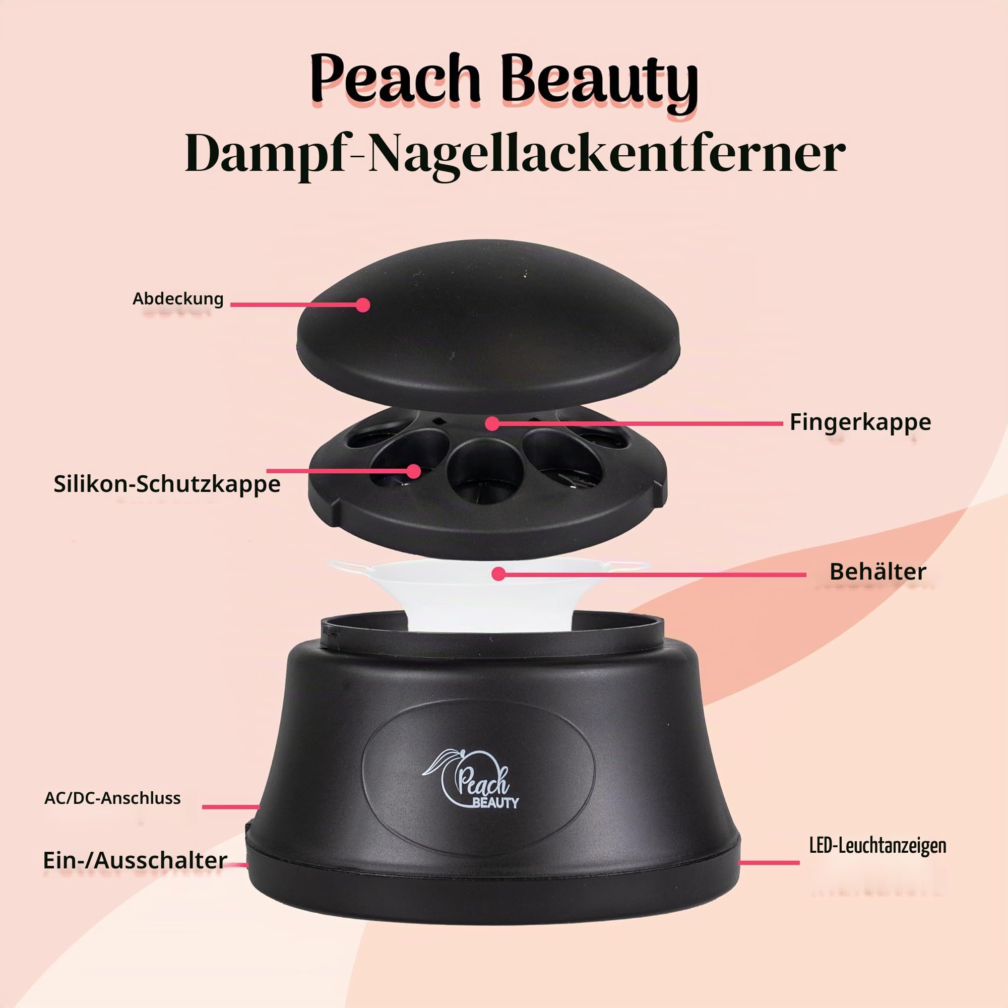Dampfentfernungs Gelentferner | Elektrischer UV-Nageldampfer | UV-Nageldampfer Nagelpflege für Haus oder Salon | Nagellackentferner Maschine