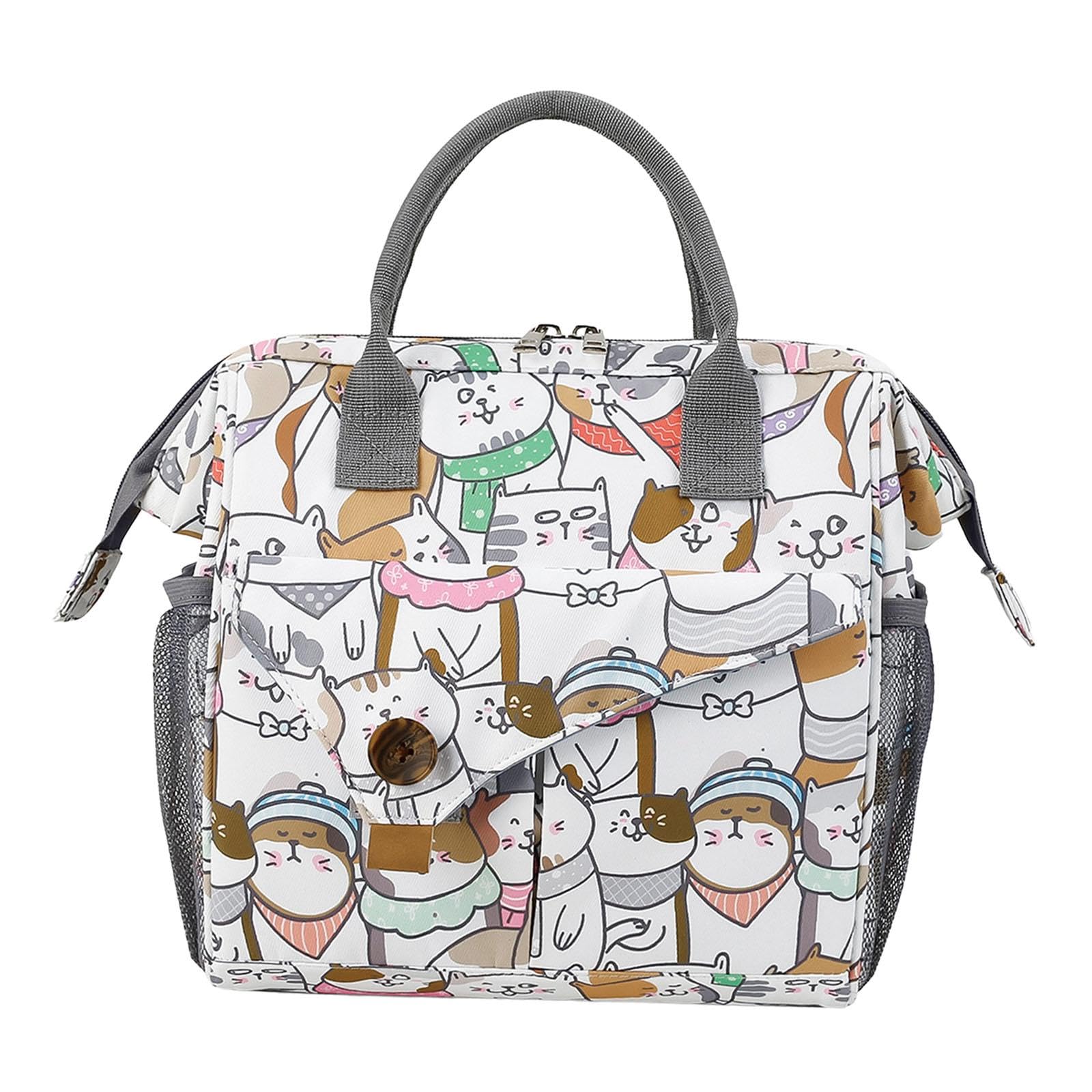 MERISHOPP Diaper Bag Tote Newborn Bag Multifunctional Large for Mom Dad Kitten-image-45