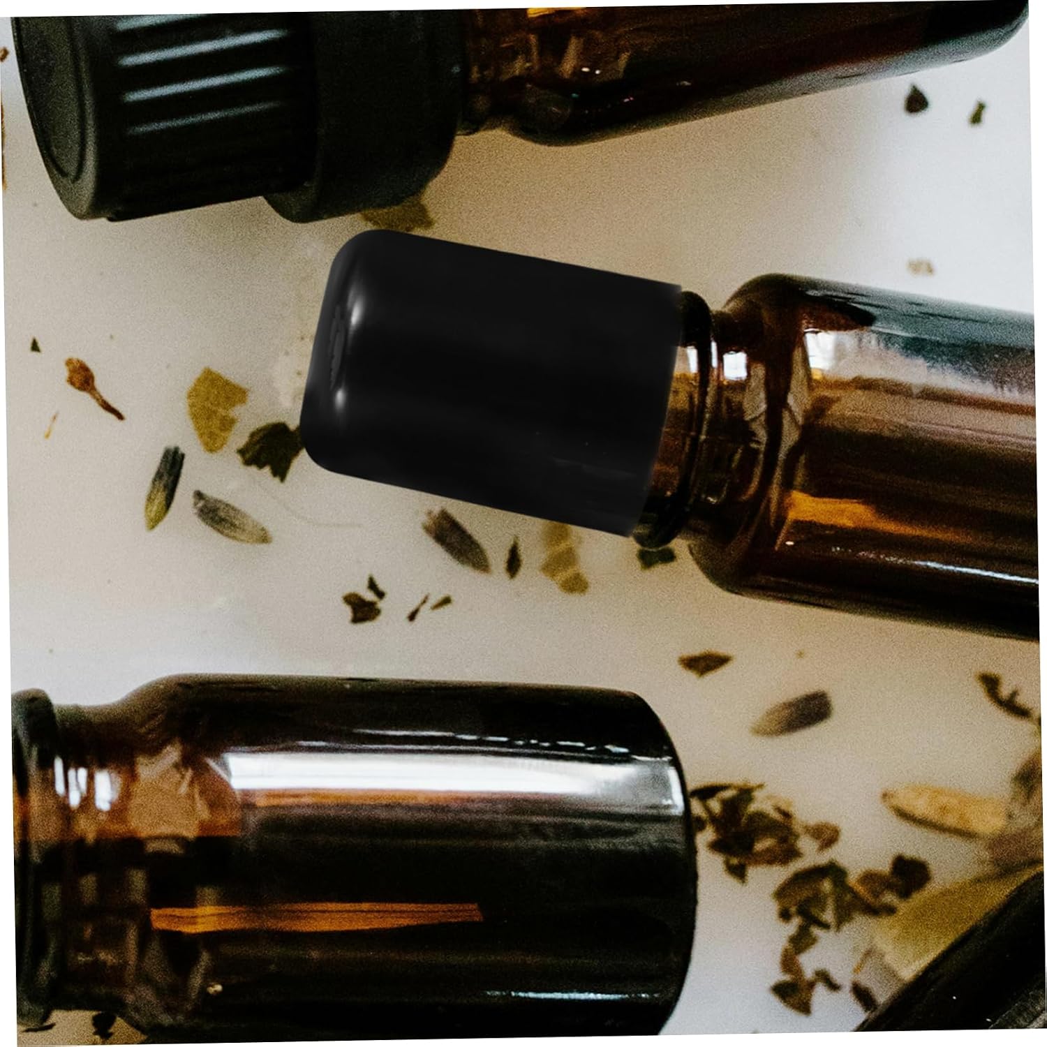 20pcs Essential Oil Roller Balls Balls Dust Caps Essential Oil Bottle Accessories Leakproof Roller Bottle Inserts