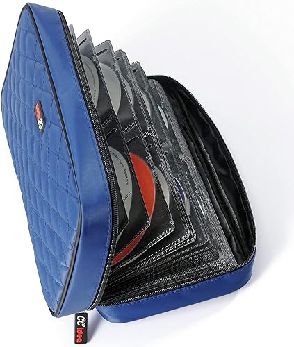 Miniatura 9 de CCidea 40 Capacidad CDDVD Caso Titular Portátil Disco Billetera Almacenamiento Carpeta Nylon Cd Bag (Rojo) Especiales