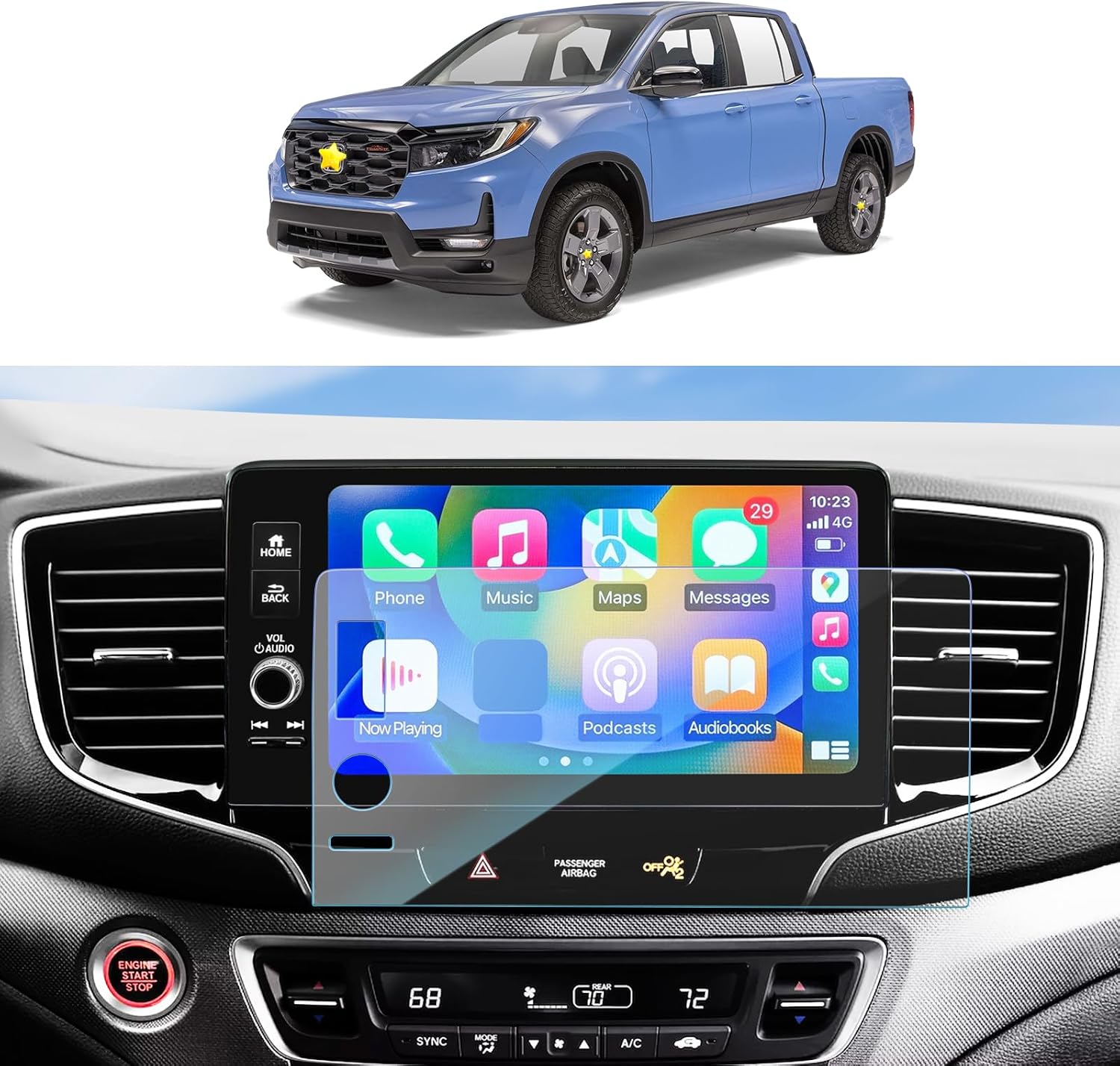 SKTU for 2024 Honda Ridgeline Accessories Screen Protector