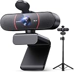 EMEET C960 4K Webcam for PC, 4K UHD CMOS Sensor, PDAF Auto Focus, Dual Omnidirectional Mics, Auto Light Correction, 73° FOV, Plug&Play Webcam w/Privacy Cover, Works w/Zoom/Teams/Skype/Google Meet