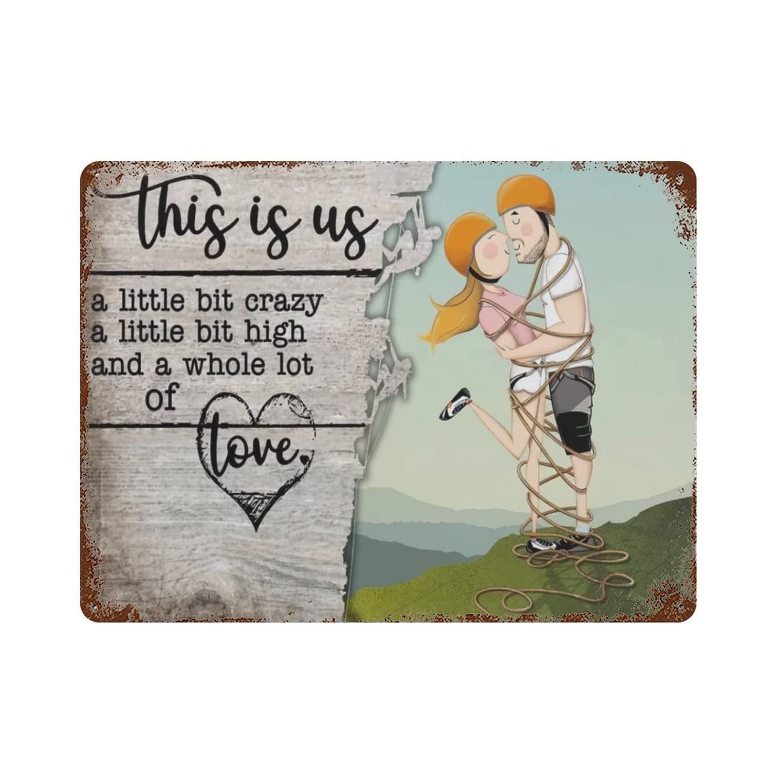 AOOEDM This Is Us Vintage Metal Sign Tin Sign for Home Bar Pub Kitchen Man Cave Tin Sign Wall Decor Poster Wall Plaque
