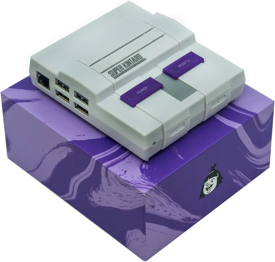 Kintaro Super Kuma - SNES Inspired Raspberry Pi Case - High Performance Aluminum Heatsink โ Multi Compatible Model (Raspberry Pi Model 3, 2, B and Asus Tinker Board)