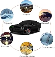 Vista 6 de Cubiertas de coche impermeables para todo tipo de clima, reemplazo para Dodge Challenger 2008-2025, 6 capas, fundas personalizadas para exteriores