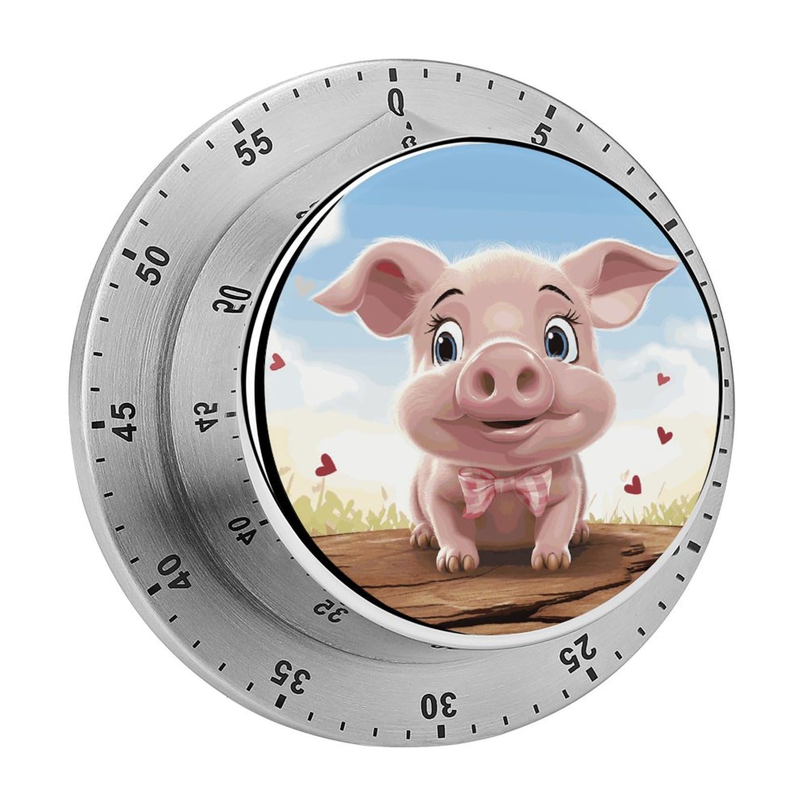 Adfgyerh Style Smiling (16) Timer For Cooking, Kitchen Timer Magnetic No Batteries Required, Mechanical Timer With Loud Alarm, For Fitness Baking Exercise Oven