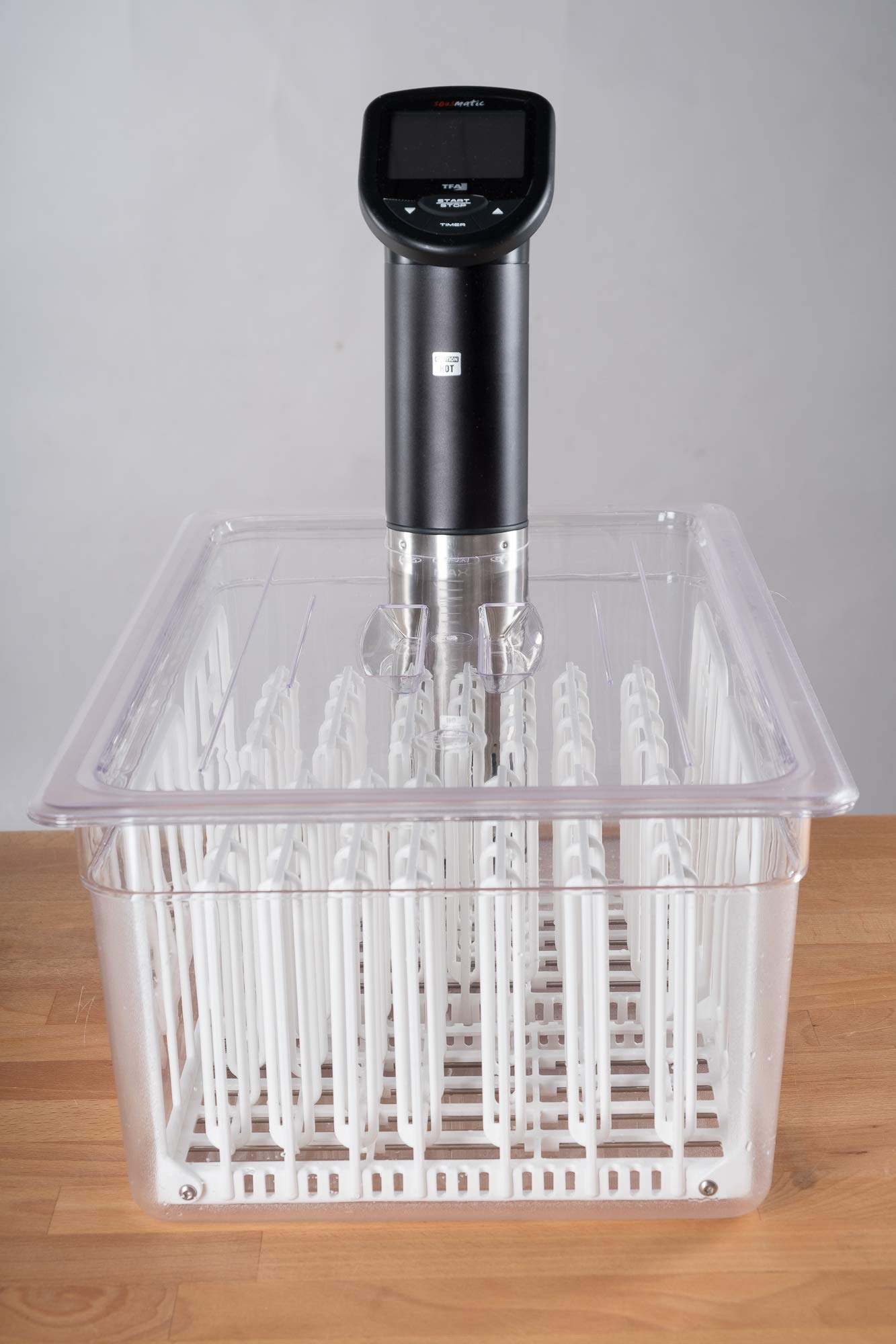 LIPAVI C20L-SMTFA Lid for LIPAVI C20 Sous Vide Container, with precision cut-out for the TFA Sousmatic